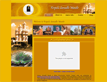 Tablet Screenshot of kripalusamadhimandir.com